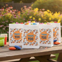 Custom Sports Balls Birthday Thank You Favor Bags Bedankzakje