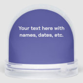 Custom Sports Team Keepsake Sneeuwbol (Achterkant)