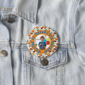 Custom Sports Theme Birthday Photo Button (In situ)