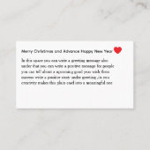 Custom Spread love card Visitekaartje (Voorkant)