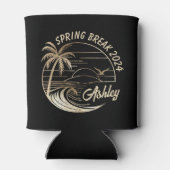 Custom Spring Break Meisjes Trip Schattige Beach S Blikjeskoeler (Achterkant)