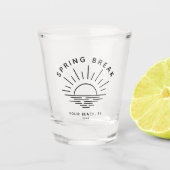 Custom Spring Break Summer Girlfriend Trip Shot Glas (Voorkant)