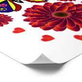 Custom Spring Butterfly Floral Gift  Poster (Hoek)