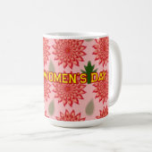Custom Spring Flower Women's Day Pattern  Koffiemok (Voorkant rechts)