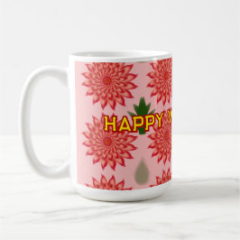 Custom Spring Flower Women's Day Pattern  Koffiemok