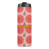 Custom Spring Flower Women's Day Pattern  Thermosbeker (Voorkant)