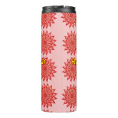 Custom Spring Flower Women's Day Pattern  Thermosbeker (Achterkant)