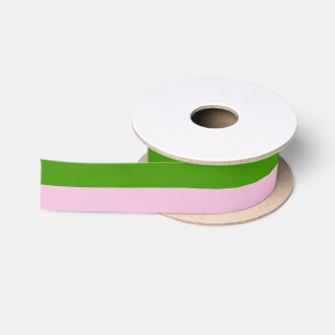 Custom Spring Green en Cotton Snoep Roze Satijnen Lint