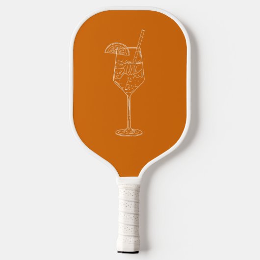 Custom Spritz en Leuke Pickleball Club Paddle (Achterkant)
