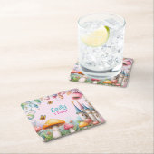 Custom Sprookje Prinses Meisjes Verjaardag Sprookj Kartonnen Onderzetters (Insitu)