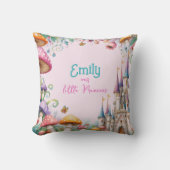 Custom Sprookje Prinses Meisjes Verjaardag Sprookj Kussen (Voorkant)