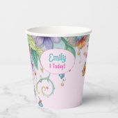 Custom Sprookje Prinses Meisjes Verjaardag Sprookj Papieren Bekers (Voorkant)