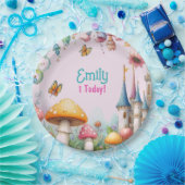 Custom Sprookje Prinses Meisjes Verjaardag Sprookj Papieren Bordje (Feest)