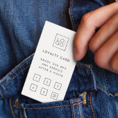 Custom Square Business Logo minimalist Klant Klantenkaartje