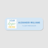 Custom Square Logo en medewerker Naamplaatje (Voorkant)