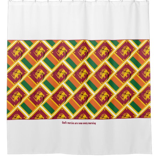 Custom SRI LANKA Douchegordijn (Voorkant)