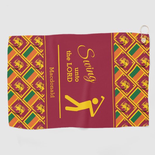 Custom SRI LANKA Golfhanddoek (Horizontaal)