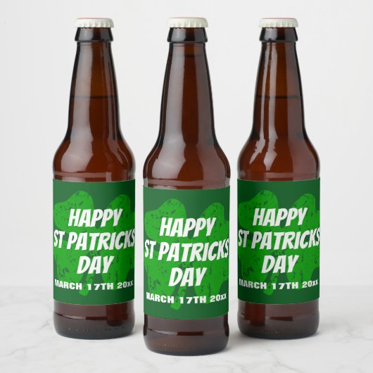 Custom St Patricks Day party bier fleslabels Bier Etiket (Flessen)