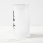 Custom St Patrick's Day Pinup Meisje met Shamrock Matglas Bierpul (Center)