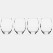 Custom St Patrick's Day Pinup Meisje met Shamrock Wijnglas Zonder Voet (Links)