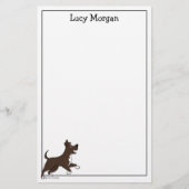 Custom Staffy Lab Mix Cute Dog Art Briefpapier (Voorkant)