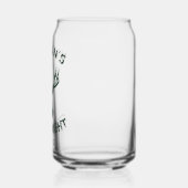 Custom Stag Night Antlers gepersonaliseerd Blikvorm Glas (Links)