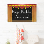 Custom Stage Gordijn Theater Verjaardagsfeestbanne Spandoek (Insitu)