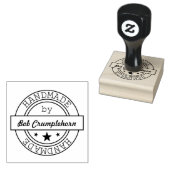 Custom Stamp - Handgemaakt op label Rubberstempel (Gestempeld)