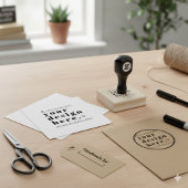 Custom Stamp Your Design Upload 2.5" Rubberstempel