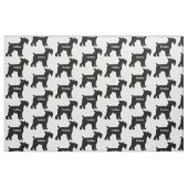 Custom Standaard Schnauzer Hond Silhouet Stof (Fat Quarter)