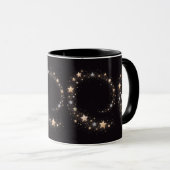 Custom Star Spiral Initials Gift Mug Mok (Voorkant rechts)