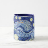 Custom Starry Night Monogram Vincent Van Gogh Art Mok (Midden)