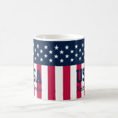 Custom Stars n Stripes Rood Wit Blauw Koffie Mok (Center)