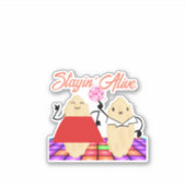 Custom-Stayin'Alive-Scoby-SNF-Vinyl Sticker (Voorkant)