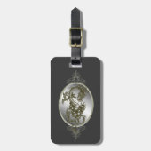 Custom Steel Dragon Bagagelabel (Voorkant verticaal)