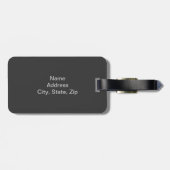 Custom Steel Dragon Bagagelabel (Achterkant horizontaal)