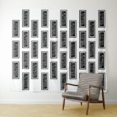 Custom Step and Repeat Fabric Backdrop Wandkleed (In Situ (horizontaal))