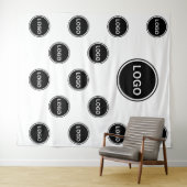 Custom Step and Repeat Logo Wall Photo Backdrop Wandkleed (In Situ (horizontaal))