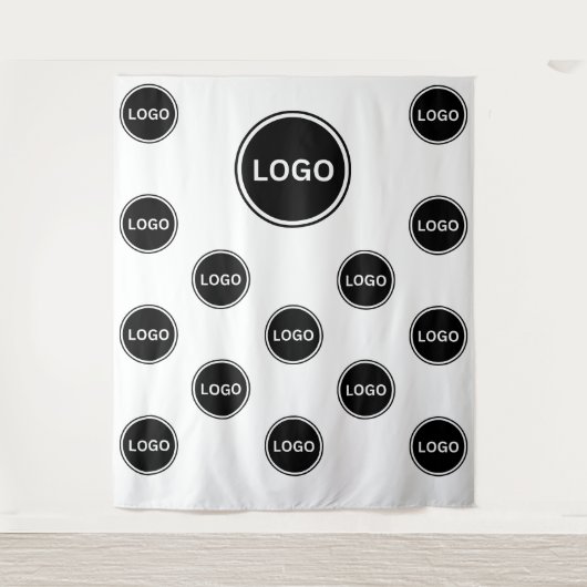 Custom Step and Repeat Logo Wall Photo Backdrop Wandkleed (Voorkant)