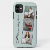 Custom Sterke Vrouw Foto's Collage iPhone Case (Achterkant)