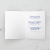 Custom Sterrennacht Christmas Kaart – Personaliser (Binnen)