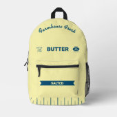 Custom Stick-of-Butter Retro Foodie Backpack  Bedrukte Rugzak (Voorkant)