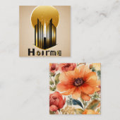 "Custom Sticker Expert" Vierkante Visitekaartje (Voorkant / Achterkant)