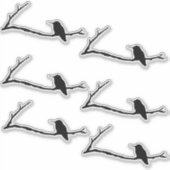 Custom Sticker - Hummingbird on Branch (Voorkant)