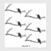 Custom Sticker - Hummingbird on Branch (Vel)