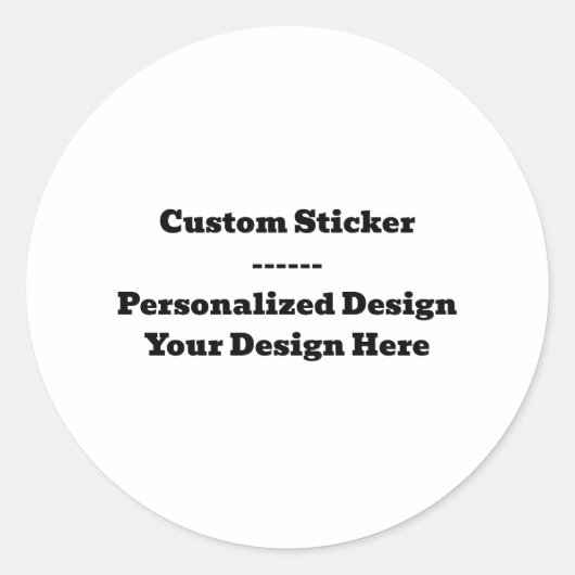 Custom Sticker Sheet - Personalized Design Decal (Voorkant)