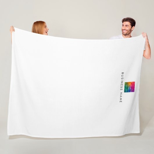 Custom Stijlvol Eenvoudig Uw Hotel Logo Hier Trend Fleece Deken (In situ)