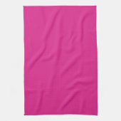 Custom Stijlvolle Lege Sjabloon Roze Effen Kleur Theedoek (Verticaal)