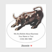 Custom Stock Market Thema Bullish Sticker Labels (Vel)