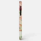 Custom  Stoffig Roze Bloemen Roos Patroon Case-Mate iPhone Case (Achterkant/links)